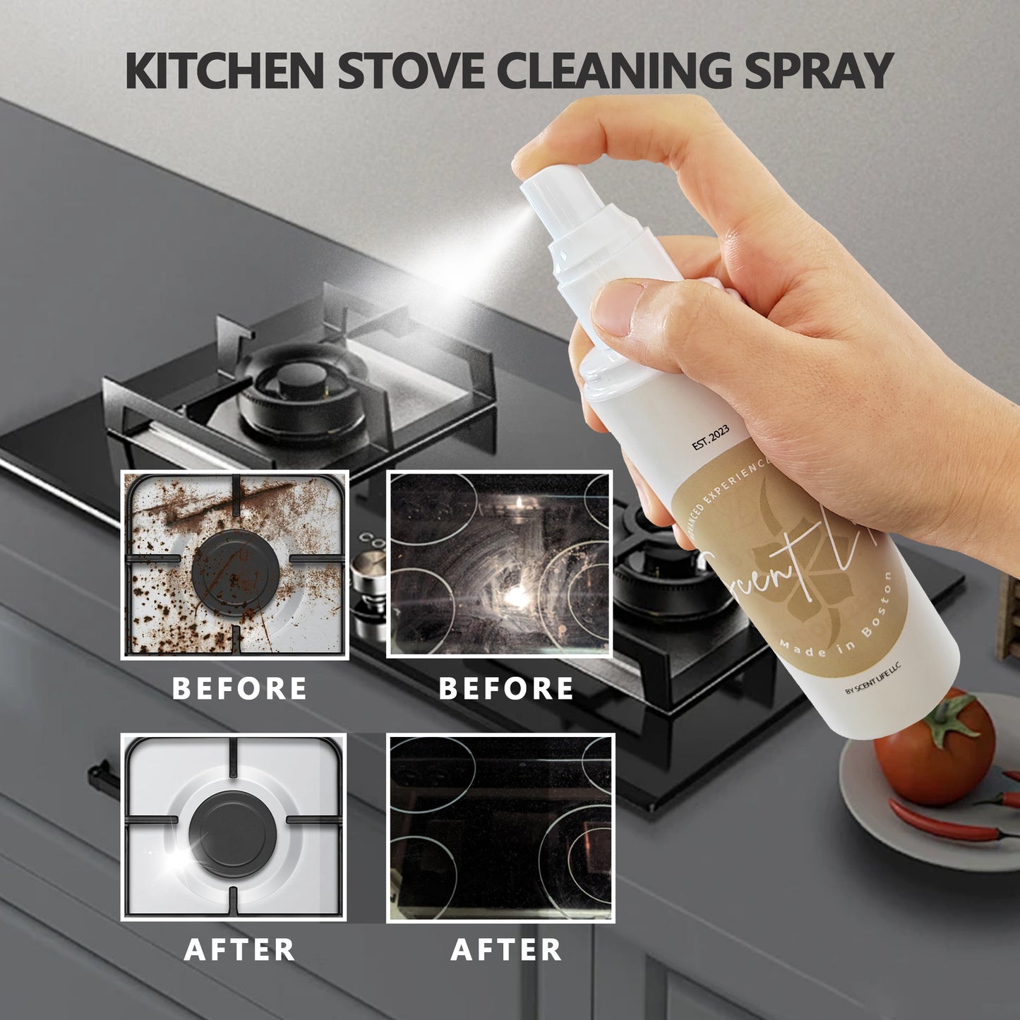 Stove Top Cleaner Spray